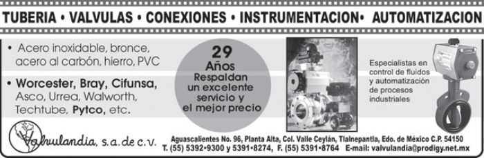 VALVULANDIA, SA DE CV Imagen