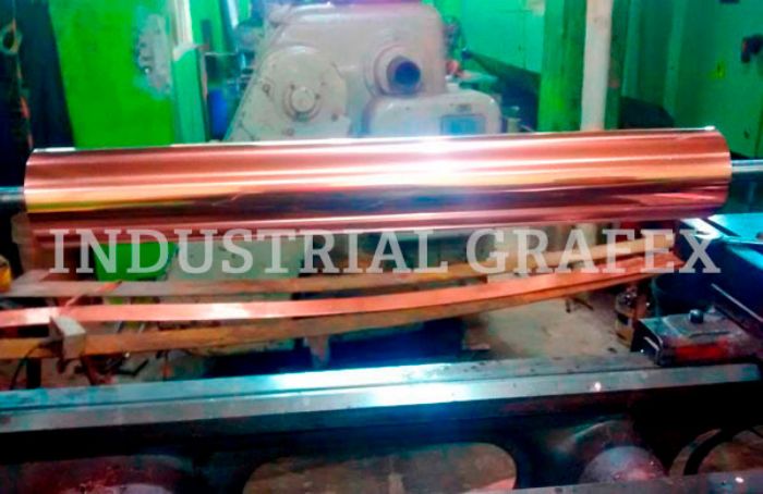 FABRICACION DE RODILLOS COBRIZADOS - INDUSTRIAL GRAFEX