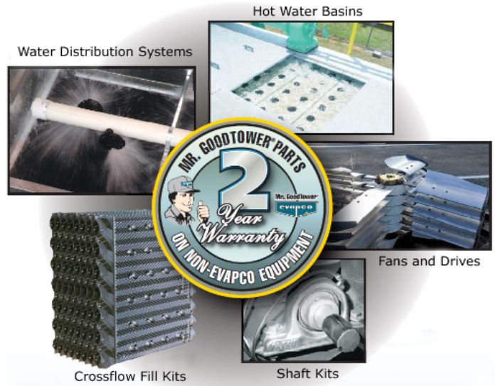 Refacciones para torres de enfriamiento - Evapco, BAC, Marley, Frick, IMECO