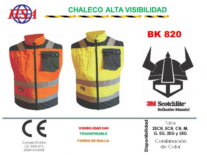 CHALECO ALTA VISIBILIDAD - berserker