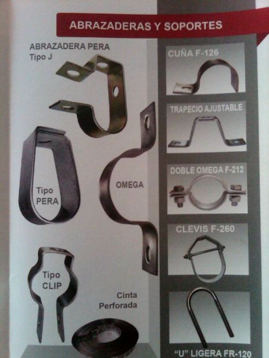 abrazaderas y soportes - 