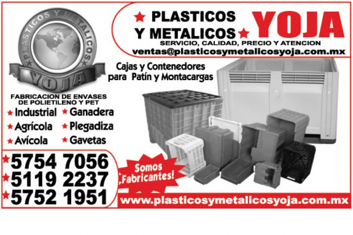 CAJAS Y CAJONES DE PLASTICO - PLASTICOS YOJA