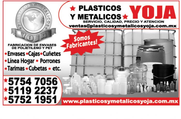 ENVASES DE PLASTICO - PLASTICOS YOJA