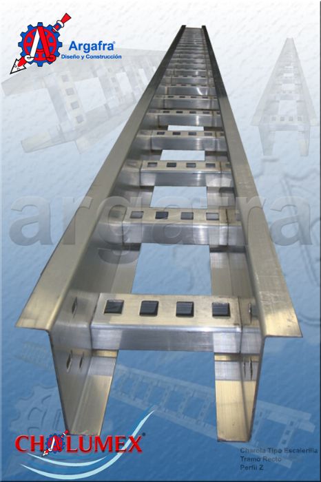 Charolas de aluminio para canalización electrica - CHALUMEX
