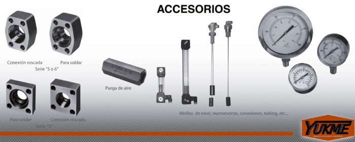 Accesorios Unidades de Potencia; Sistemas Hidráulico - YUKEN
