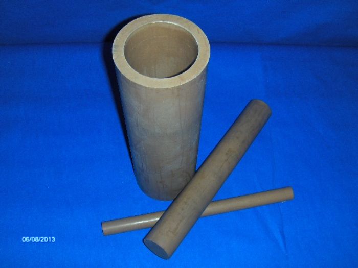 BARRA HUECA DE PTFE CON BRONCE - Carviflon