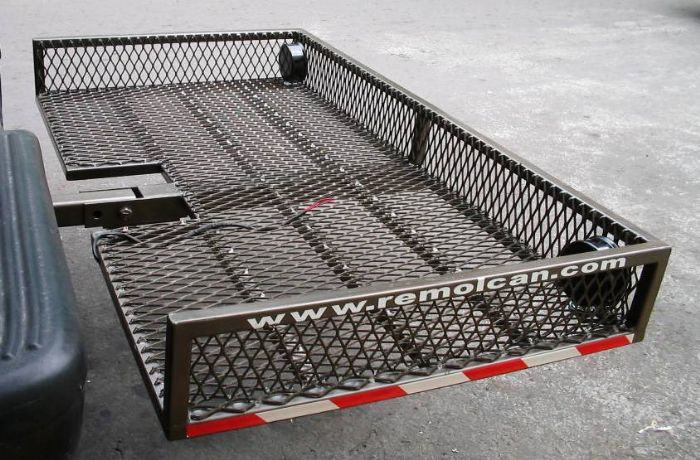 porta equipajes o canastillas plegables para carga y equipaje - remolcan.com