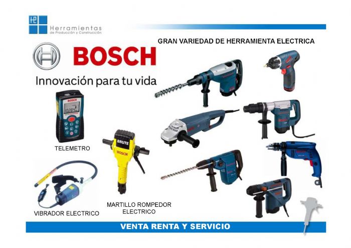 RENTA HERRAMIENTAS ELECTRICAS - BOSCH