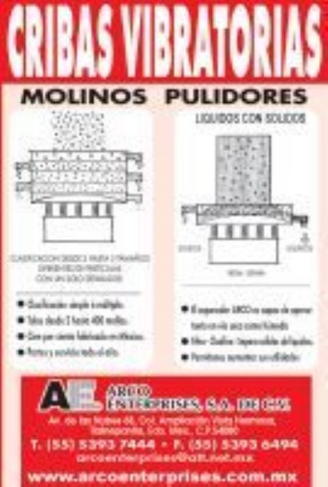 CRIBAS VIBRATORIAS - ARCO ENTERPRISES