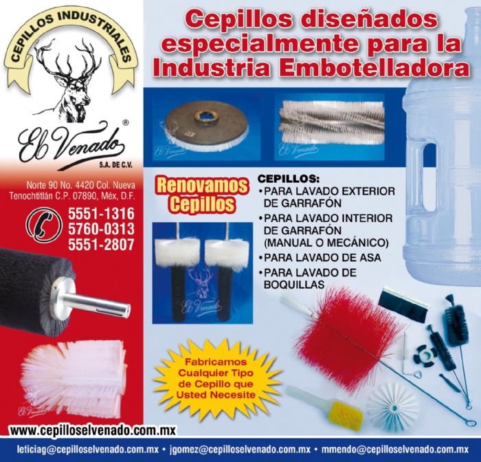 Cepillos para la industria embotelladora - EL VENADO