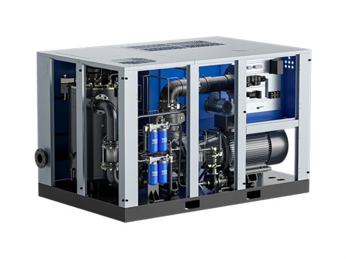 Compresor de tornillo lubricado para baja presión, con variador de velocidad. - SCR COMPRESSOR
