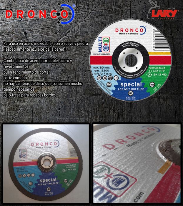 Disco Para Corte Multiuso Special Dronco - Dronco