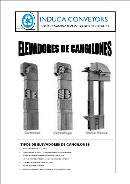ELEVADORES DE CANGILONES - INDUCA CONVEYORS