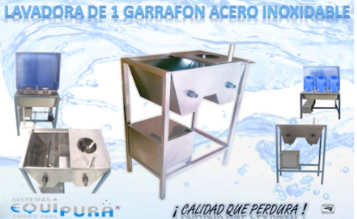 Lavadora para un garrafón - EQUIPURA