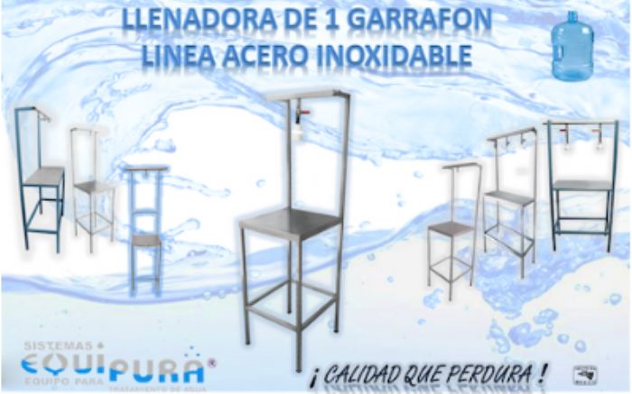 Llenadoras para un garrafón - EQUIPURA
