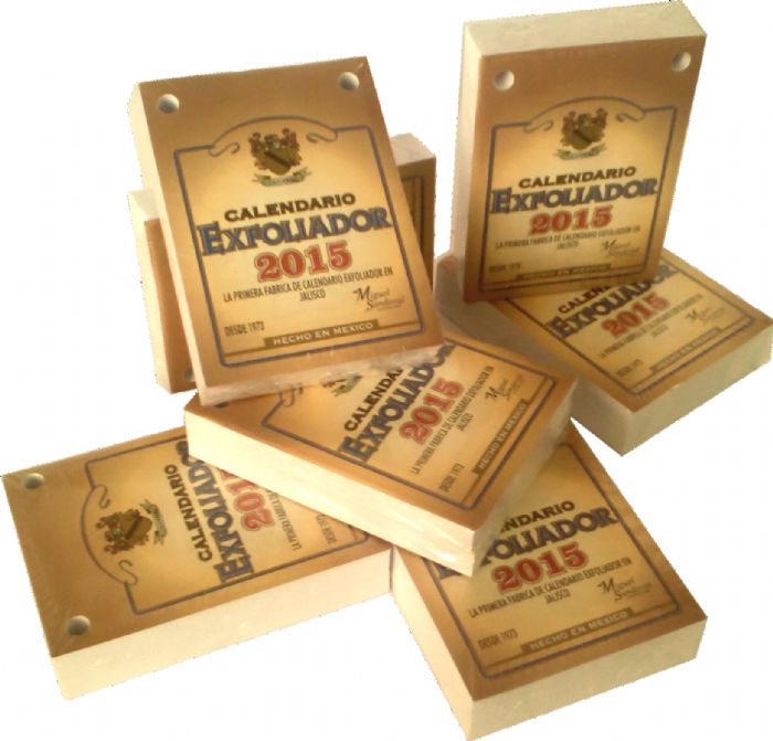 Calendario Exfoliador en Papel Bond Blanco - miguel sandoval
