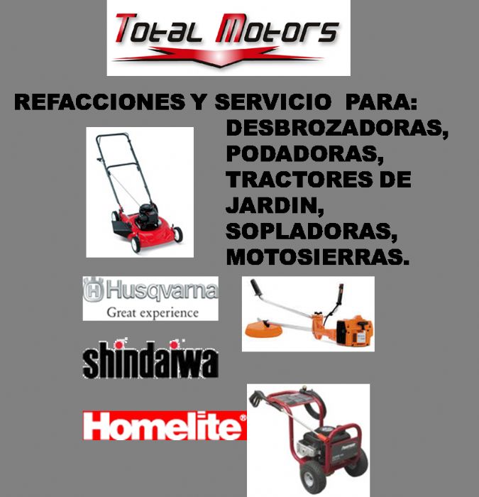 Equipo de Jardineria - Kohler, Briggs & Stration, Honda, Subaru etc.