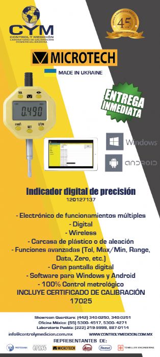 INDICADOR. MARCA MICROTECH - Microtech