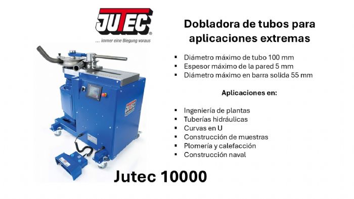 Dobladora de tubos Jutec 10000 - Jutec GmbH