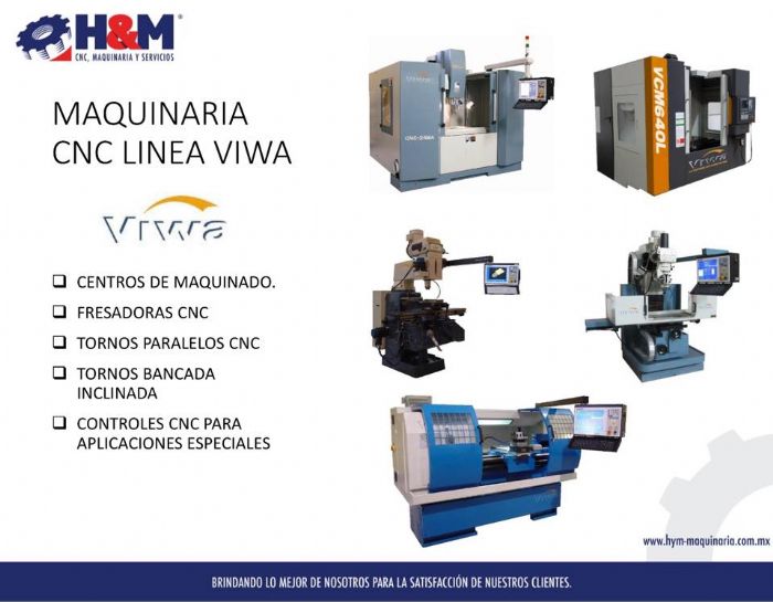 MAQUINARIA CNC, CENTROS DE MAQUINADO, TORNO FRESADORAS - VIWA,