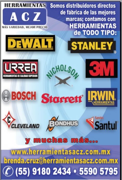 HERRAMIENTAS - DEWALT, STANLEY, URREA, NICHOLSON, 3M, BOSCH, STAR