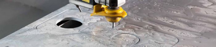 Corte de metales con chorro de agua - FLOW WATERJET