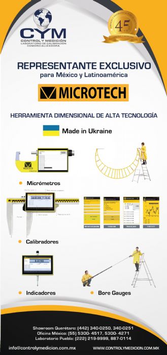 HERRAMIENTA DIMENSIONAL DE ALTA TECNOLOGIA. MARCA MICROTECH - Premium Control y Medición