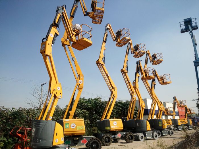 RENTA DE PLATAFORMA ARTICULADA ELECTRICA VARIAS MARCAS  - JLG-GENIE-HAULOTTE-