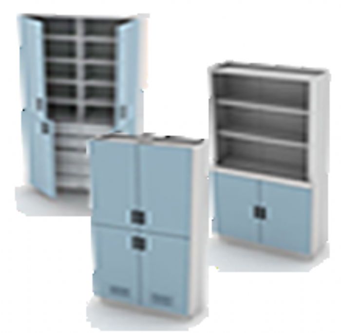 Vitrinas, estantes y guardareactivos - 