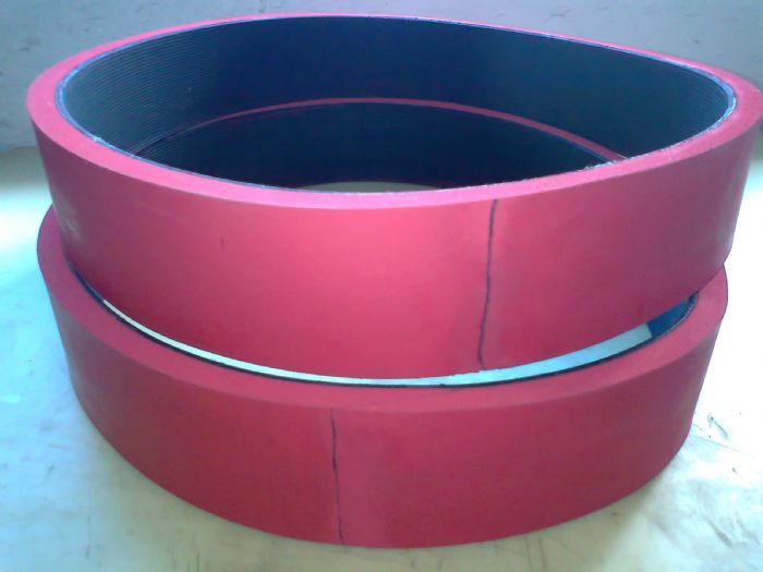 Colocación de cubiertas especiales a bandas transportadoras - 