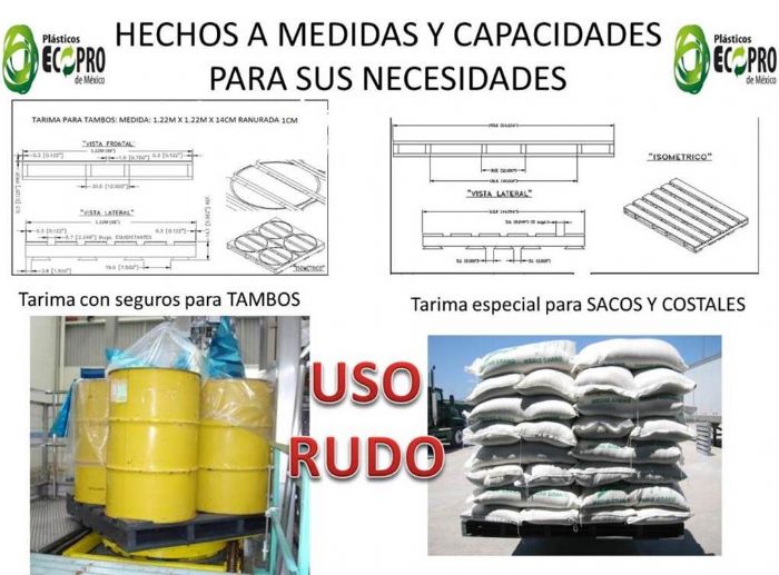 TARIMAS PARA COSTALES Y TAMBOS - ECOPRO