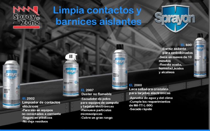 Limpia Contactos y Barnices Aislantes - Sprayon