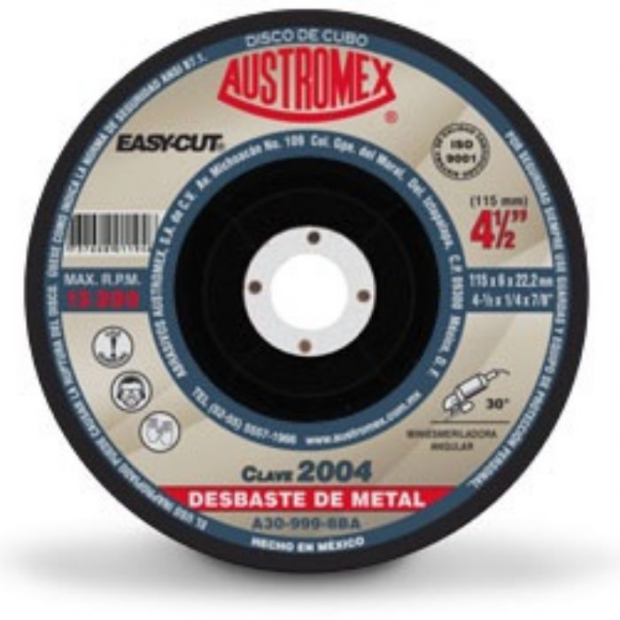 Discos abrasivos para desbaste de metal - Austromex