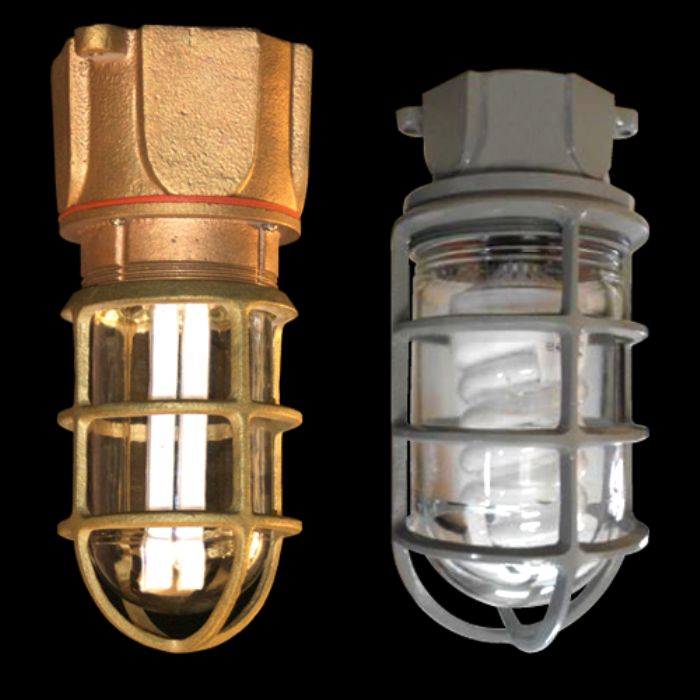 Luminaria hermética incandescente y fluorescente - PLN ILUMINACION