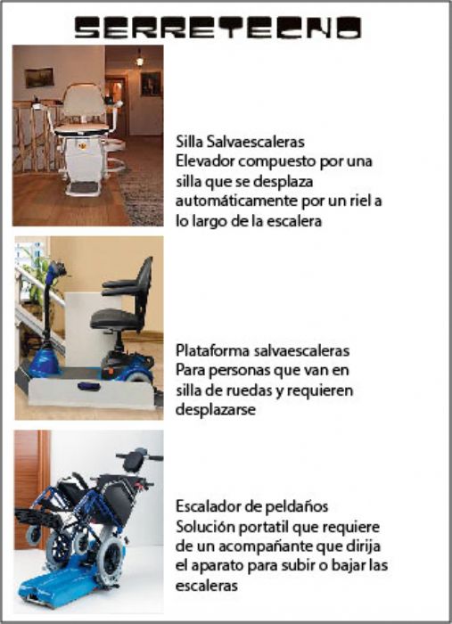 Sillas y Rampas Salvaescaleras - Serretecno
