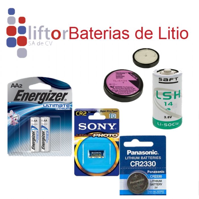 Baterias de Litio - Energizer, Panasonic, Sony