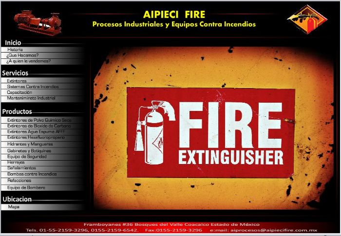 FABRICA DE EXTINTORES - AIPIECI FIRE,ANSUL,BADGER,