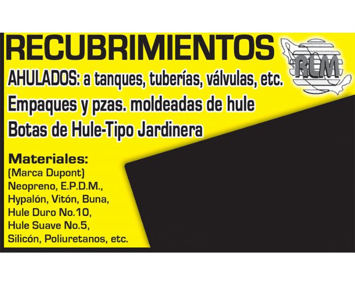 Recubrimientos de hule - 