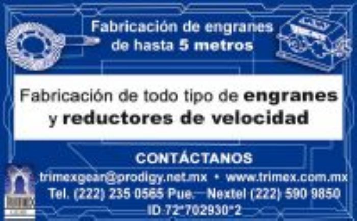 Engranes de Bomba - TRIMEX