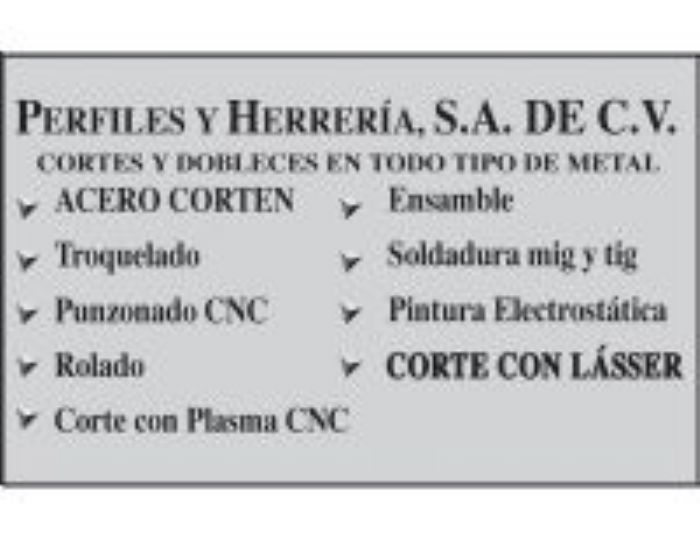 ACERO INOXIDABLE - PERFILES Y HERRERIA