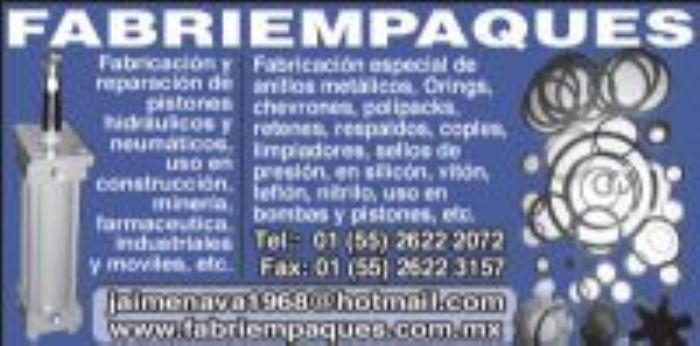 FABRICACION DE EMPAQUES - FABRIEMPAQUES Y MAQUINARIA INDUSTRIAL
