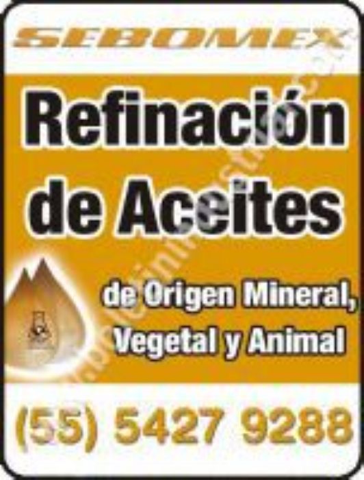 REFINACION DE ACEITE - SEBOMEX