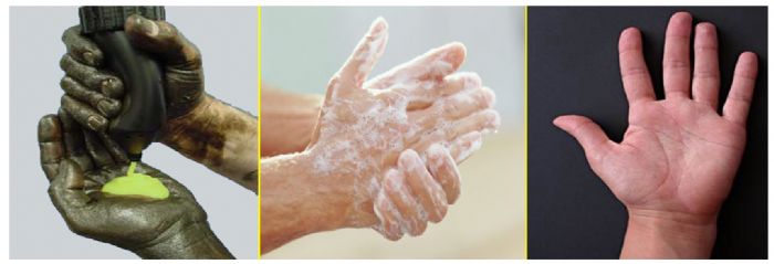 DESENGRASANTE DE MANOS. X Hands (Desengrasante de manos) Espectacular, rápido, fácil de retirar, hipoalergenico  - X HANDS.