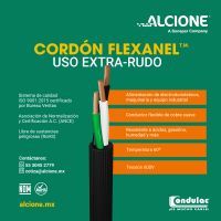 CORDÓN FLEXANELMR USO EXTRA-RUDO TIPO ST 60 °C 600 V RoHS.