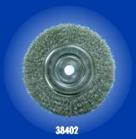 Cepillo Circular de Alambre Ondulado Cara Angosta