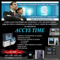 Control de asistencia con HUELLA DIGITAL - Accys Time
