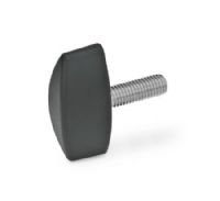  Tornillos mariposa Plástico tecnopolímero, con espárrago roscado de acero inoxidable