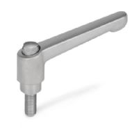  Manijas ajustables de acero inoxidable Tipo espárrago roscado con componentes de acero inoxidable