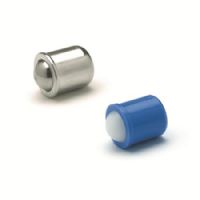  Posicionadores de bola por presión, cortos Acero inoxidable, plástico Delrin y latón