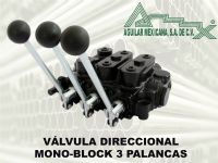 VALVULA DIRECCIONAL MONO-BLOCK 3 PALANCAS
